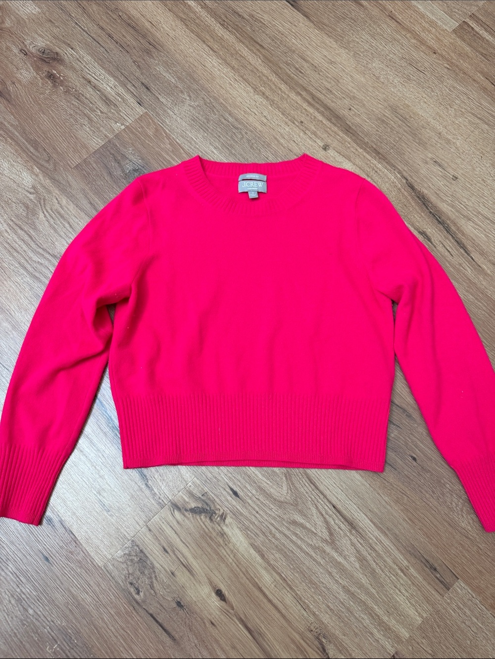 J. Crew Women's Hot Pink Crewneck Sweater, size M